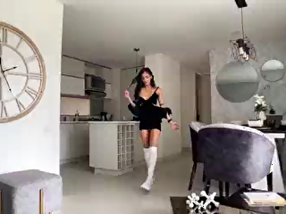 POV footage of petite skinny teen Latina giving a footjob.